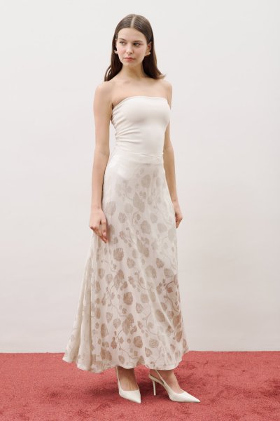 JAKARLI SATEN ETEK VANİLYA