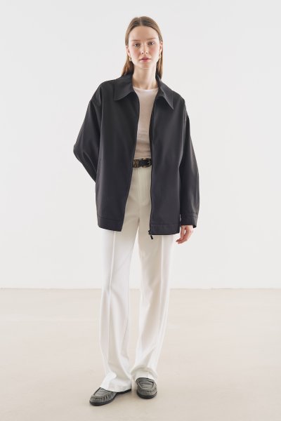 MANŞET DETAYLI CEKET SİYAH