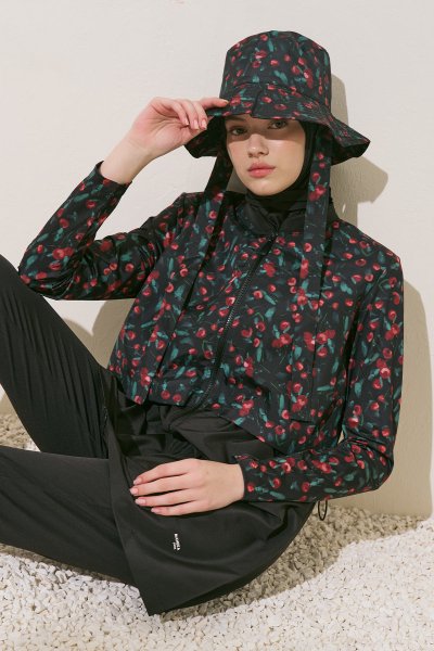 CHERRY 3-PIECE MODEST SWIMSUIT SET 