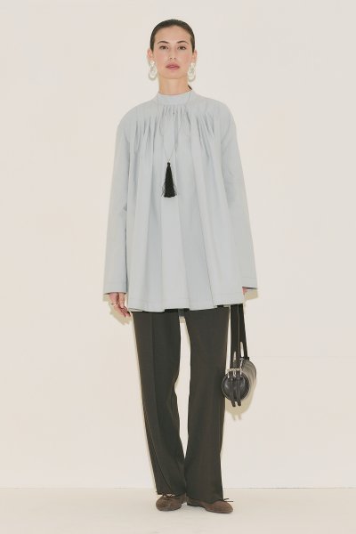 PLİSELİ TUNİK MAVİ