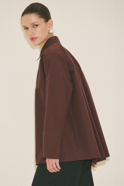 MILO KRUVAZE KAPAMA GÖMLEK BORDO 