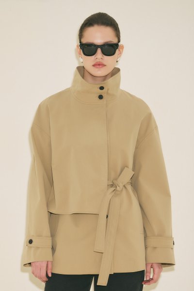 RIA TASARIM TRENÇKOT KUM 