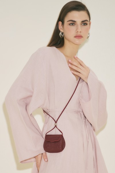 NINA MİNİ CÜZDAN ÇANTA BORDO 