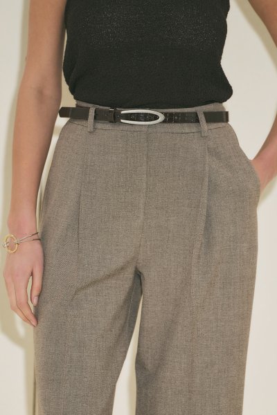 İNCE DESENLİ KEMER KAHVERENGİ 