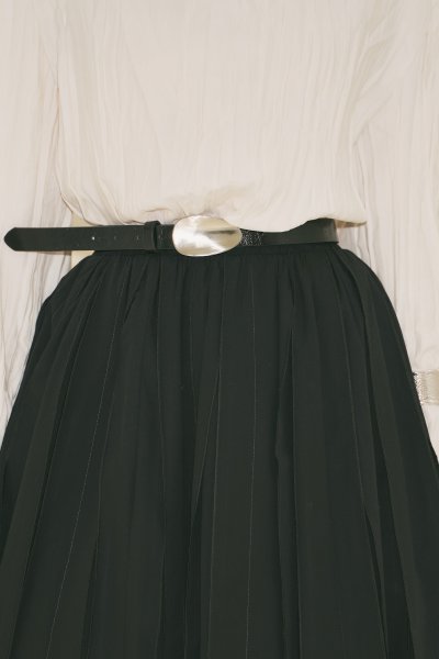 OVAL METAL TOKALI KEMER SİYAH 