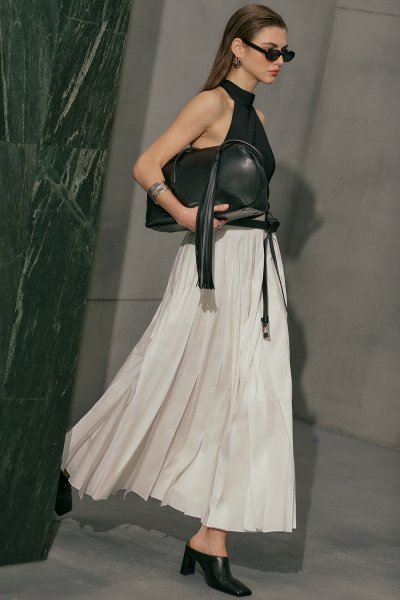 ZEYA PANELLED SKIRT ECRU 