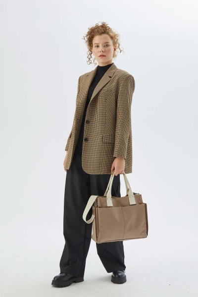 LEATHER EVERYDAY BAG MINK 