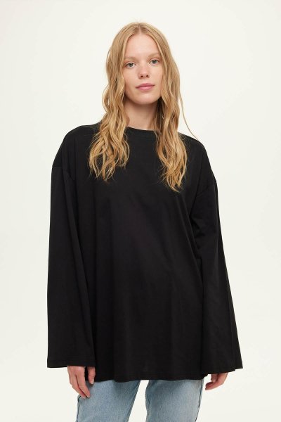 WIDE SLEEVE OVERSIZED TSHIRT BLACK 