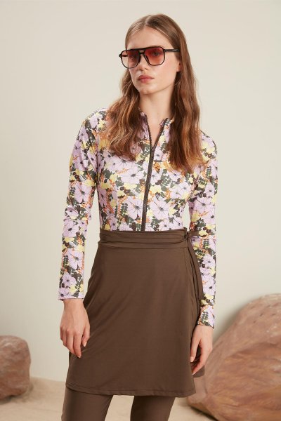 TESETTÜR MAYO ETEK KAHVERENGİ 