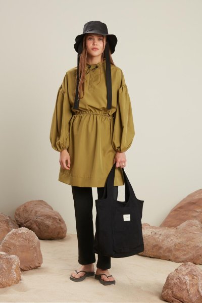 DÜZ PAÇA TESETTÜR MAYO PANTOLON SİYAH 