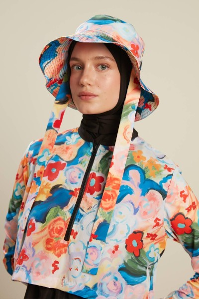 BAĞLAMALI BUCKET ŞAPKA COLOR BRUSH 