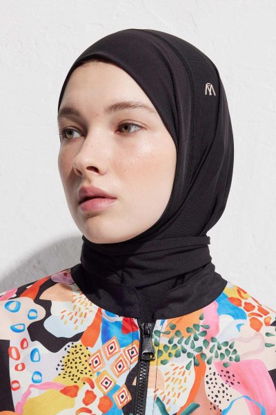 BAĞLAMALI MAYO BONE SİYAH 