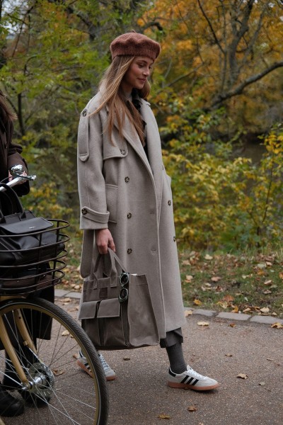 PREMIUM KAŞE TRENÇ KABAN VİZON 