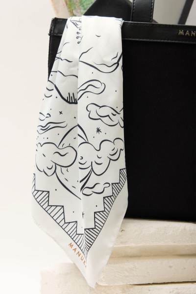 DESENLİ SATEN BOYUN FULARI MANDY 