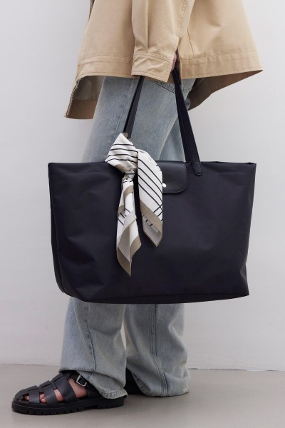 PATTERNED COTTON SCARF GEOMETRIC 