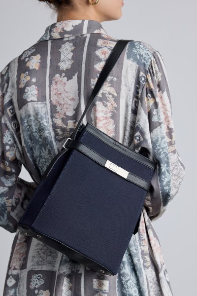 MİLO CANVAS LUGGET BAG DARK BLUE 