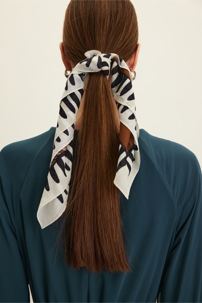PATTERNED COTTON SCARF HI SUMMER 