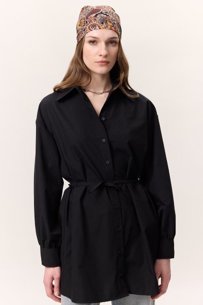 BELT DETAILED TUNIC BLACK 