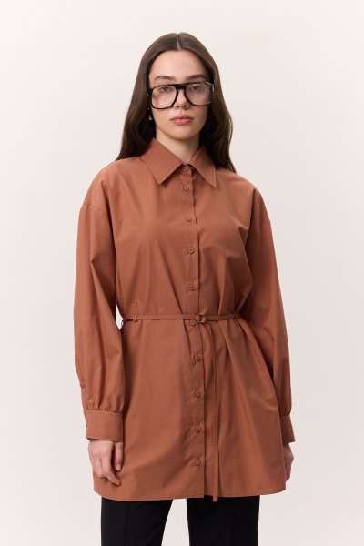 BELT DETAILED TUNIC ORANGE 