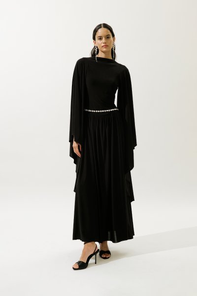 HELSA ABİYE ELBİSE SİYAH 