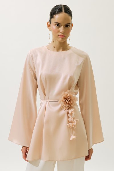 HANA ORGANZE BLUZ PUDRA 