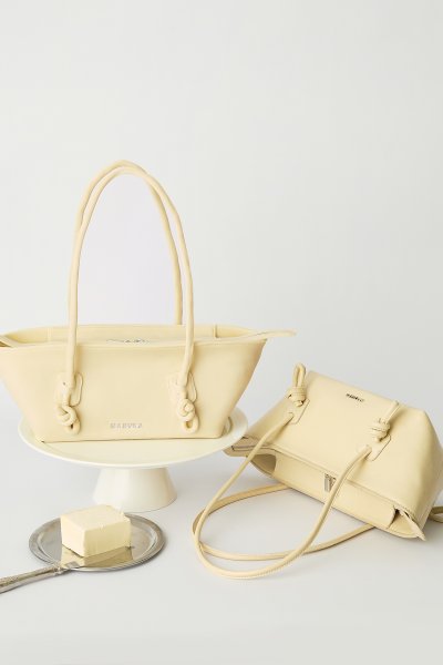 BONNIE TIE DETAIL BAG BUTTER YELLOW 
