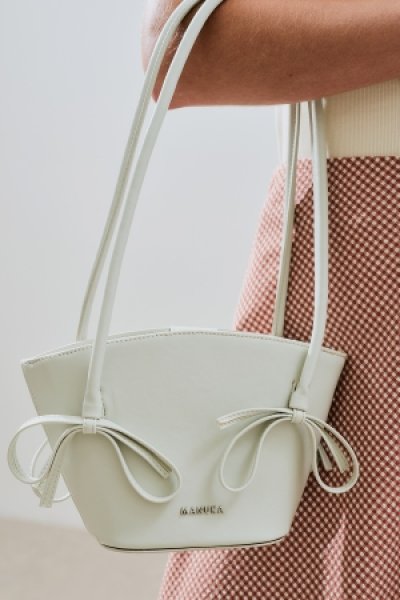 SANDY BOW MINI BAG ICE BLUE 