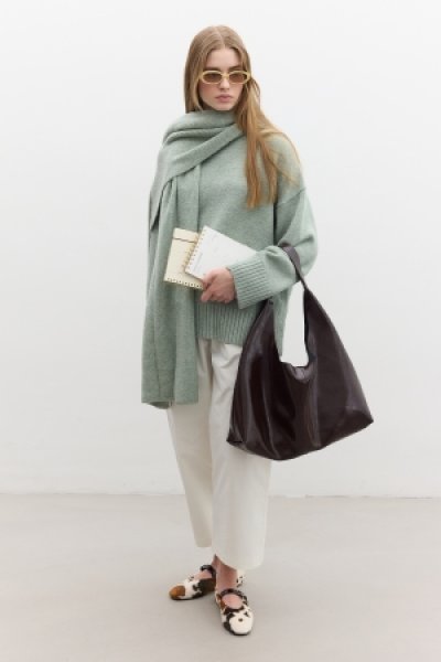 OVERSIZE YUMUŞAK KAZAK MİNT 