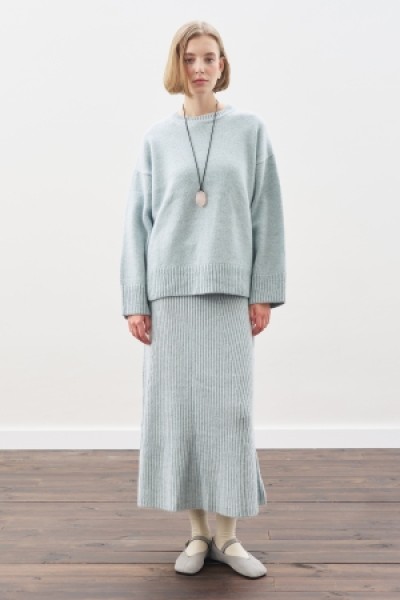 TRİKO KLOŞ ETEK MAVİ 