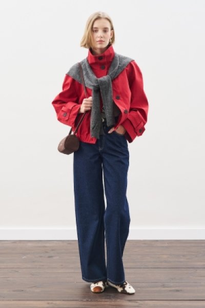 TRENÇ TARZ BOMBER CEKET KIRMIZI 