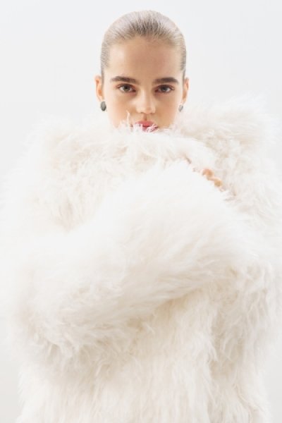 MARA KÜRK CEKET EKRU 