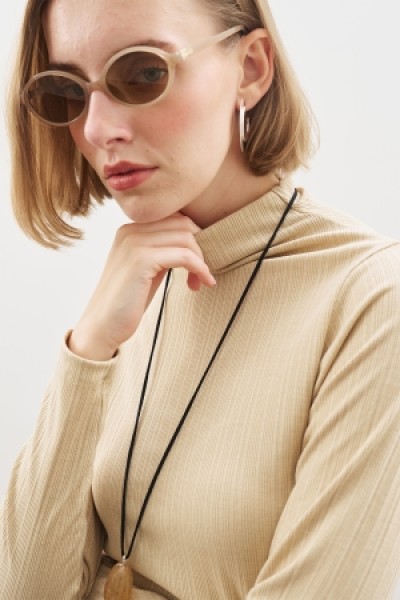 HIGH NECK BODY BEIGE 