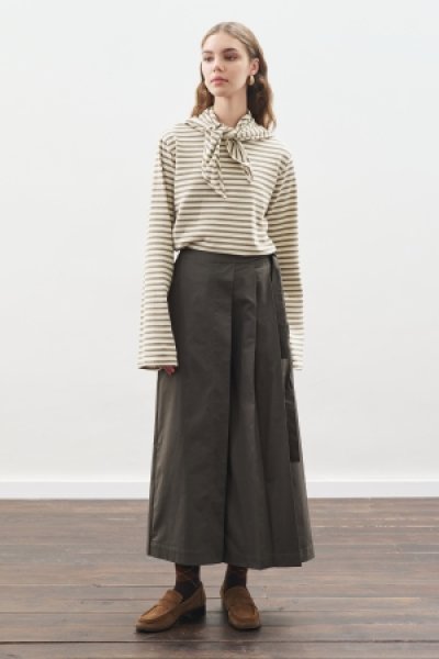 ETEK GÖRÜNÜMLÜ PANTOLON KOYU YEŞİL 