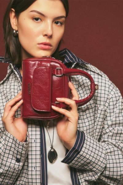 GIA MINI BAG BURGUNDY 