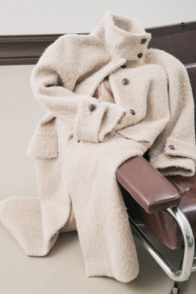 BOUCHLE GENİŞ YAKALI KABAN EKRU 