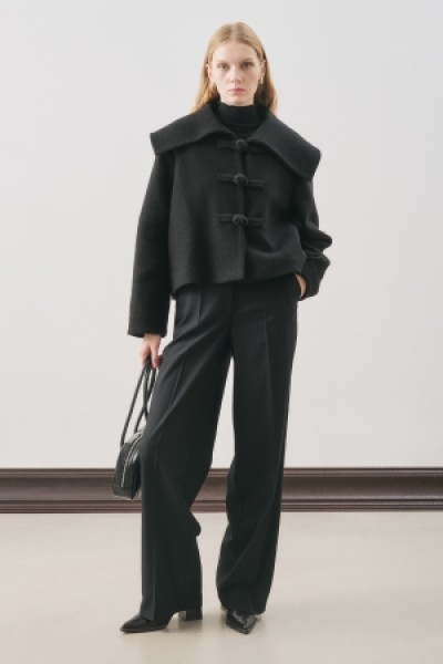 ISABEL KISA KAŞE CEKET SİYAH 